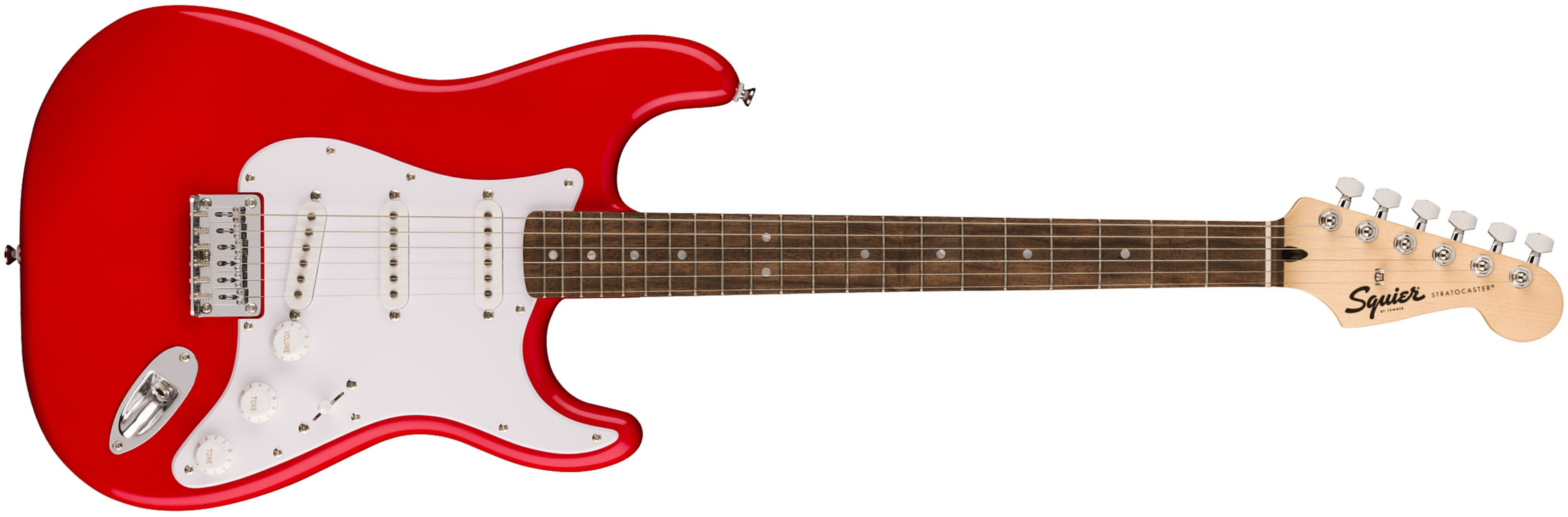 Squier Strat Sonic Hardtail 3s Ht Lau - Torino Red - Str shape electric guitar - Main picture