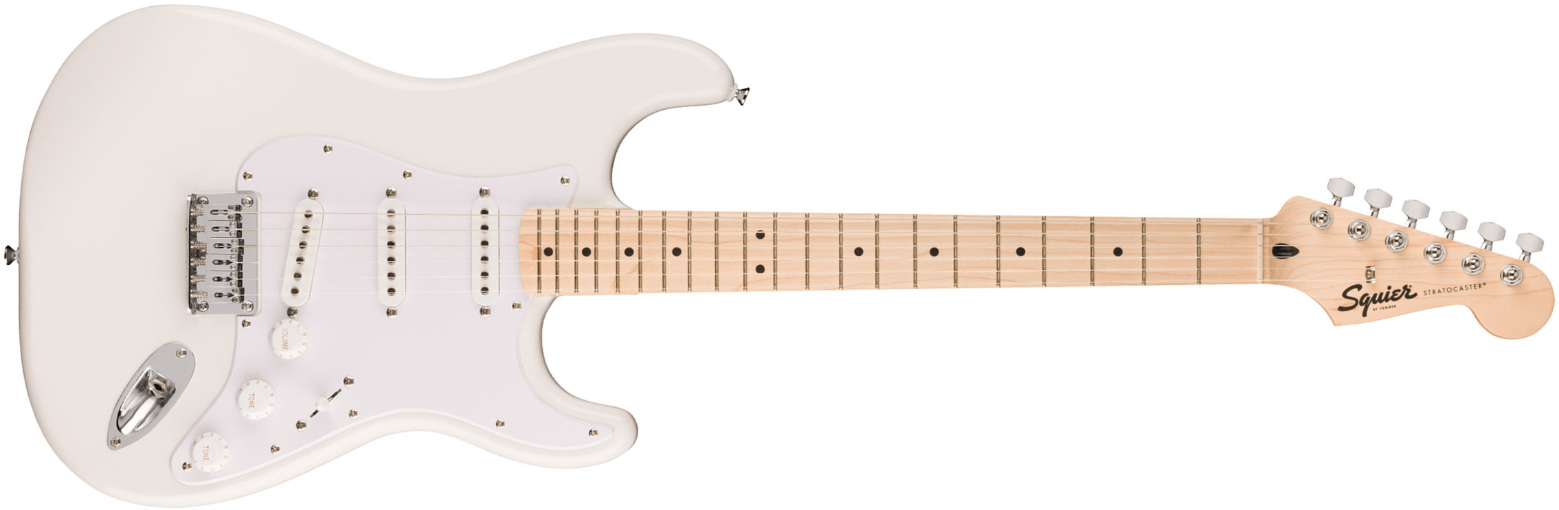 Squier Strat Sonic Hardtail 3s Ht Mn - Arctic White - Str shape electric guitar - Main picture