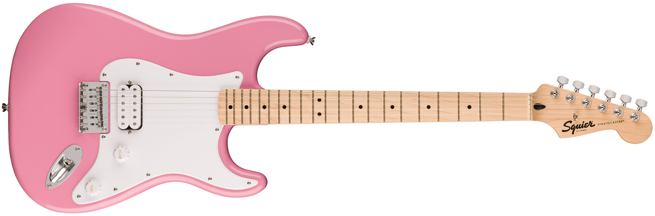 Squier Strat Sonic Hardtail H Ht Mn - Flash Pink - Str shape electric guitar - Main picture