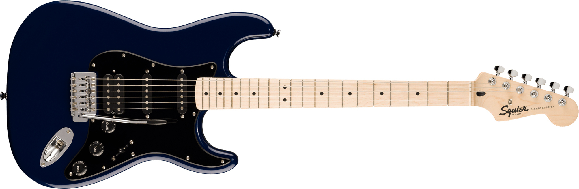 Squier Strat Sonic Hss Trem Mn - Midnight Blue - Str shape electric guitar - Main picture