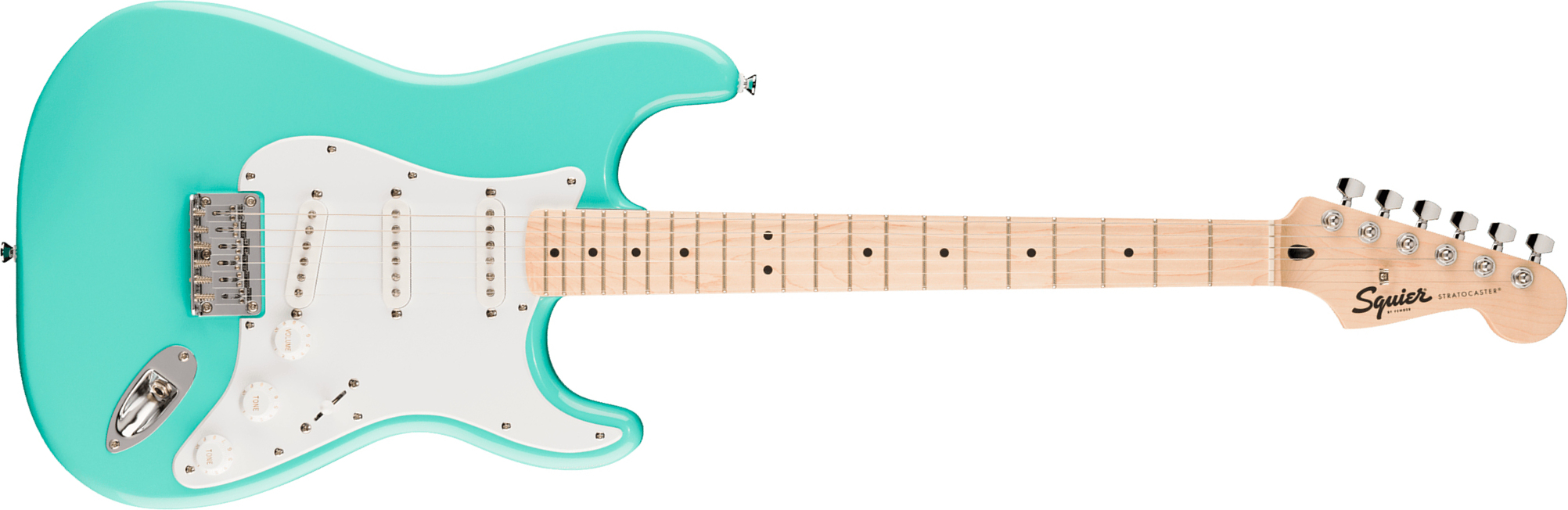 Squier Strat Sonic Ht Trem 3s Mn - Sea Foam Green - Str shape electric guitar - Main picture
