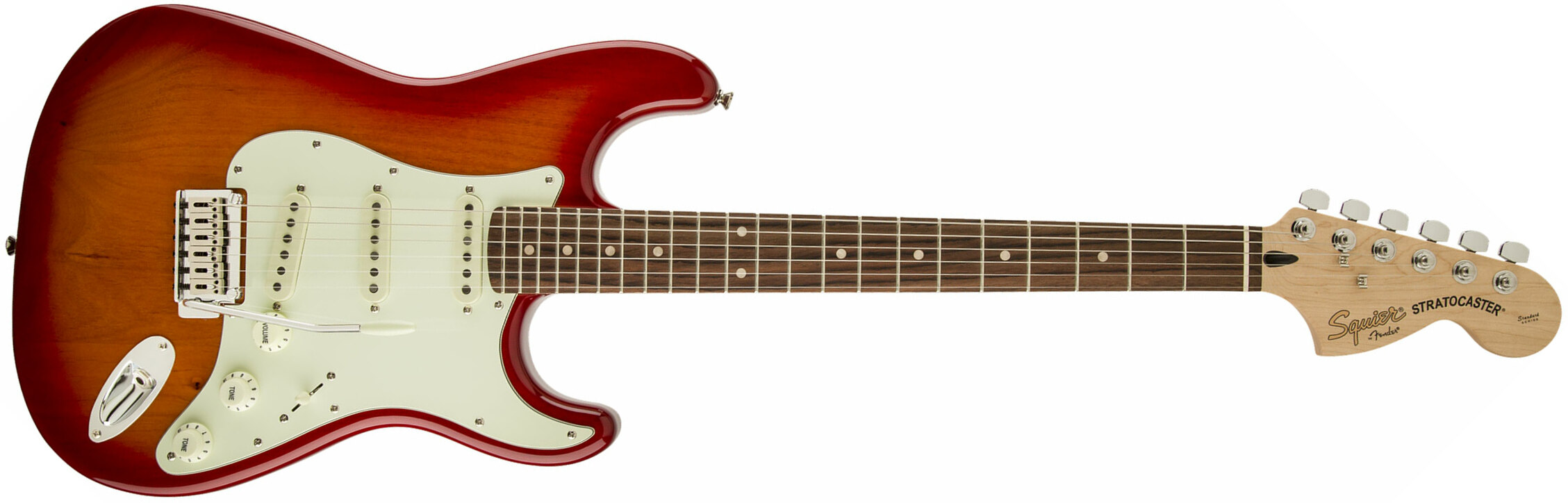 Squier Strat Standard Lau - Cherry Sunburst - Str shape electric guitar - Main picture