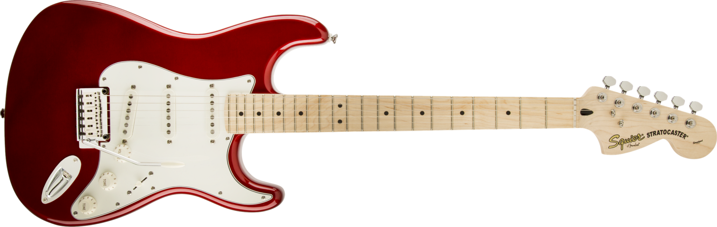 Squier Strat Standard Mn - Candy Apple Red - Str shape electric guitar - Main picture