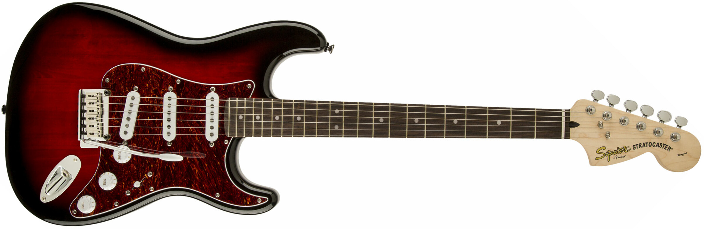 Squier Strat Standard Sss Lau - Antique Burst - Str shape electric guitar - Main picture
