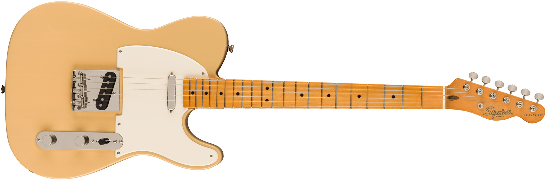 Squier Tele '50s Parchment Pickguard Classic Vibe Fsr 2s Ht Mn - Vintage Blonde - Tel shape electric guitar - Main picture