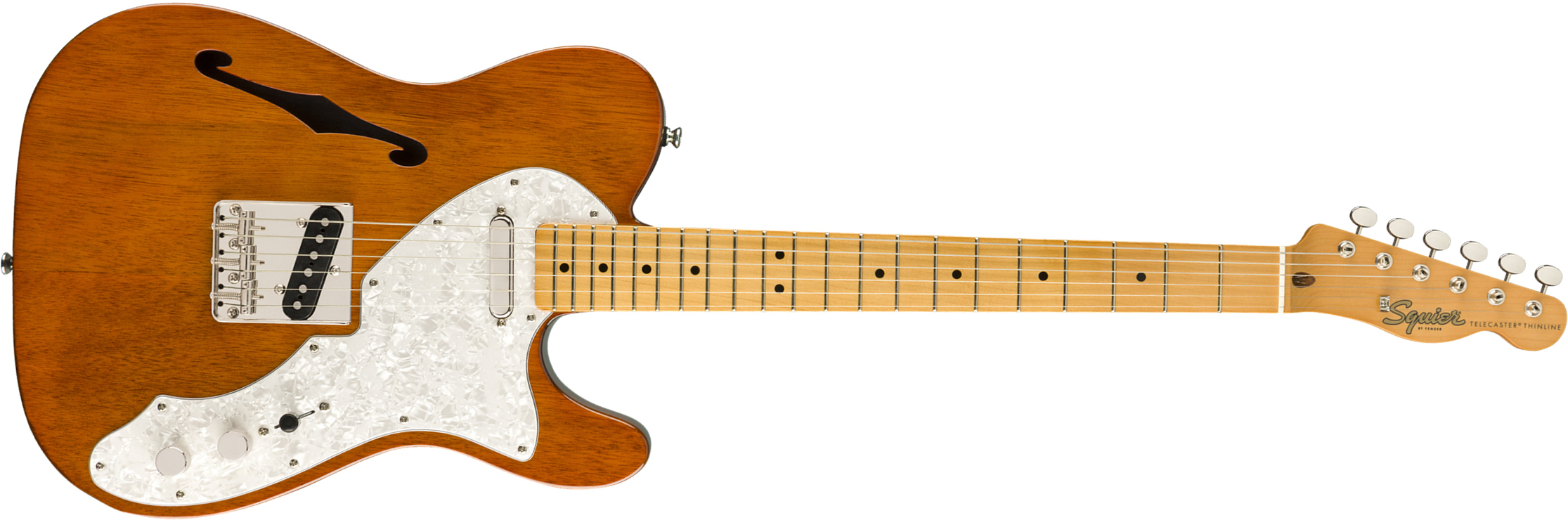 Squier Tele '60s Thinline Classic Vibe 2019 Mn - Natural - Semi-hollow electric guitar - Main picture