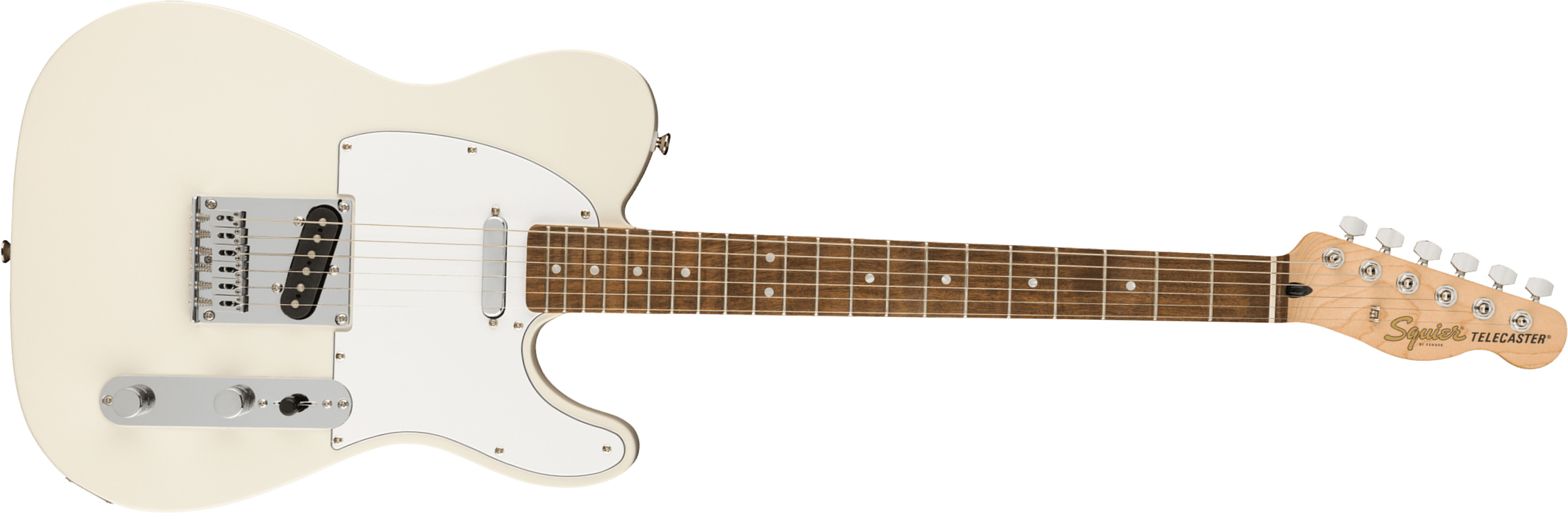 Squier Tele Affinity 2021 2s Lau - Olympic White - Tel shape electric guitar - Main picture