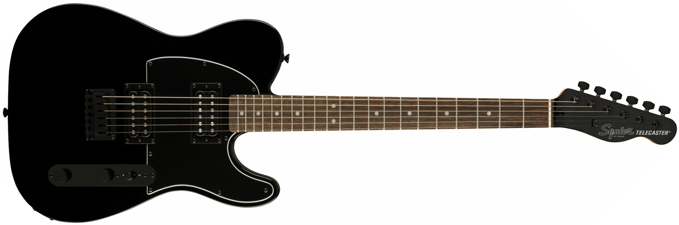 Squier Tele Affinity Hh Fsr 2h Ht Lau - Metallic Black - Tel shape electric guitar - Main picture