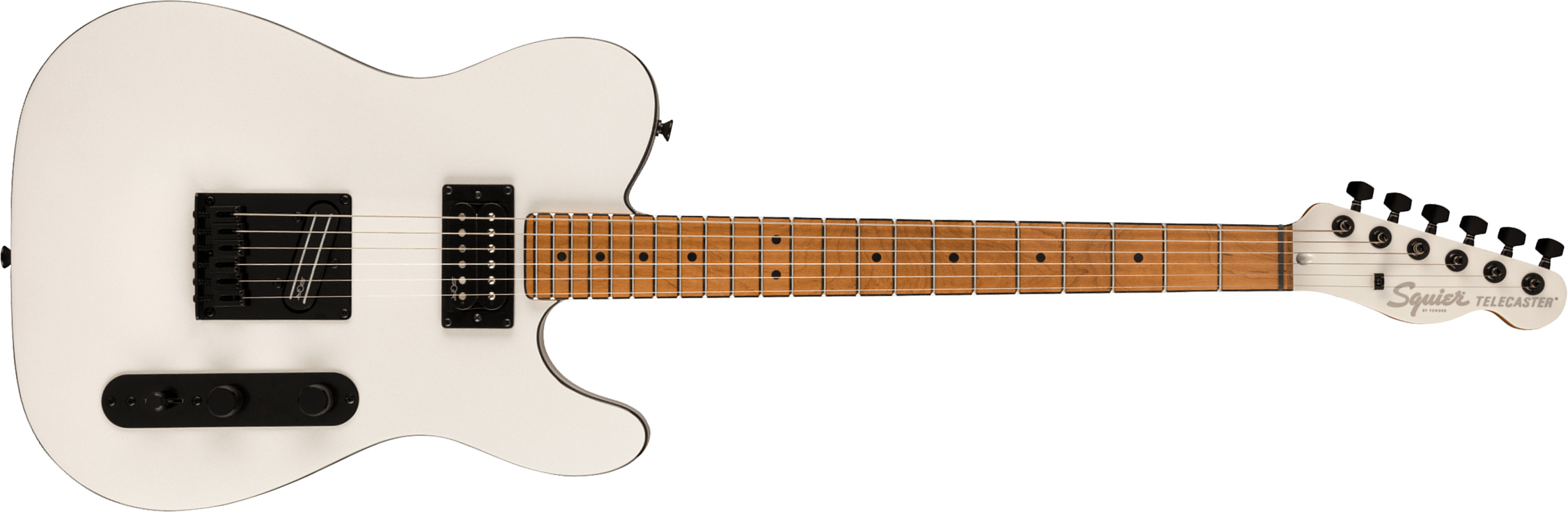 Squier Tele Contemporary Rh Hh Ht Mn - Pearl White - Tel shape electric guitar - Main picture