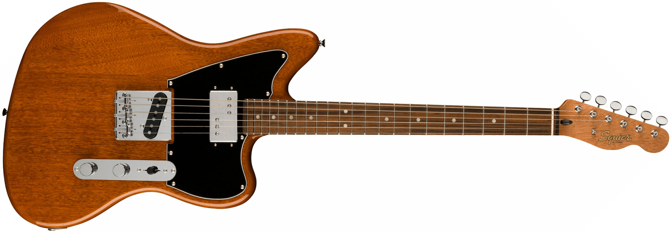 Squier Tele Offset Paranormal Fsr Ltd Sh Ht Lau - Mocha - Retro rock electric guitar - Main picture