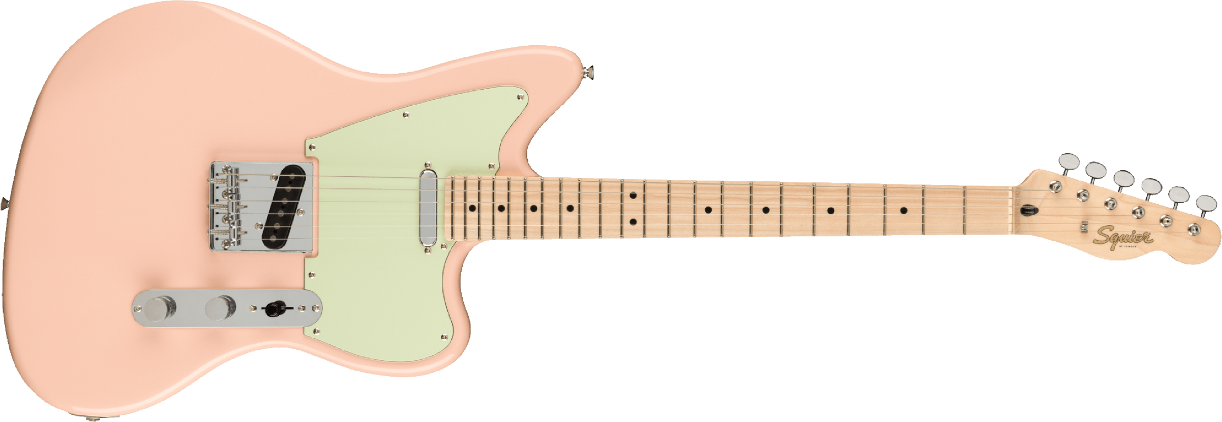 Squier Tele Offset Paranormal Ss Ht Mn - Shell Pink - Retro rock electric guitar - Main picture