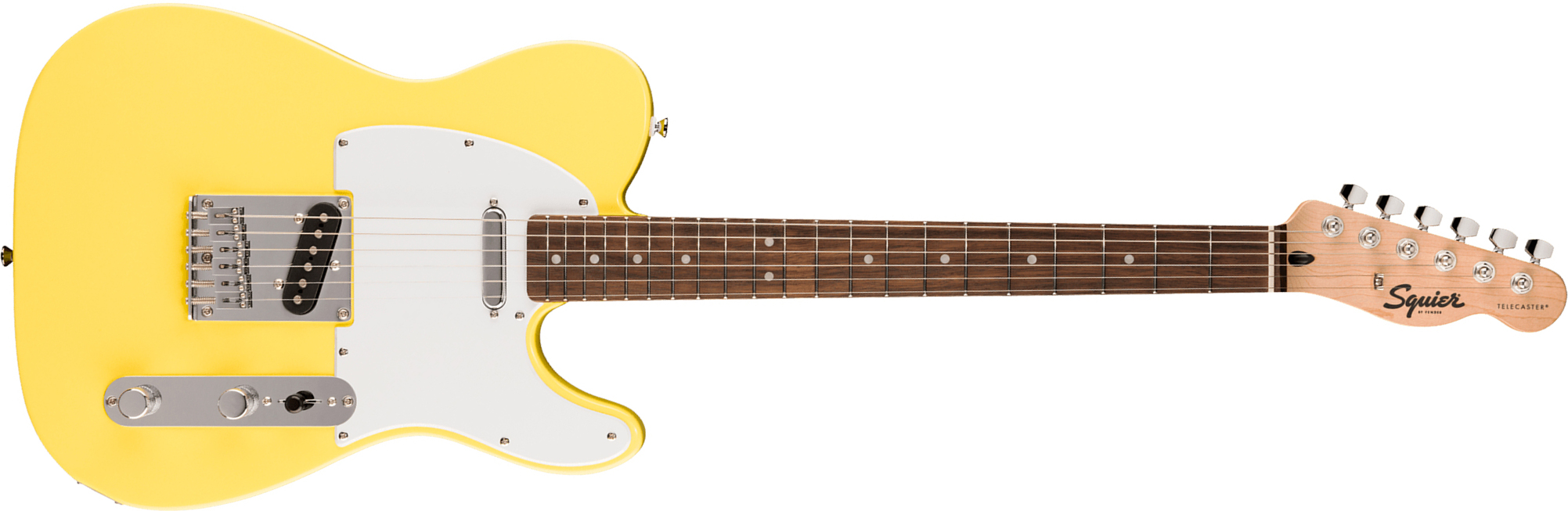 Squier Tele Sonic 2s Ht Lau - Canary Yellow - Tel shape electric guitar - Main picture
