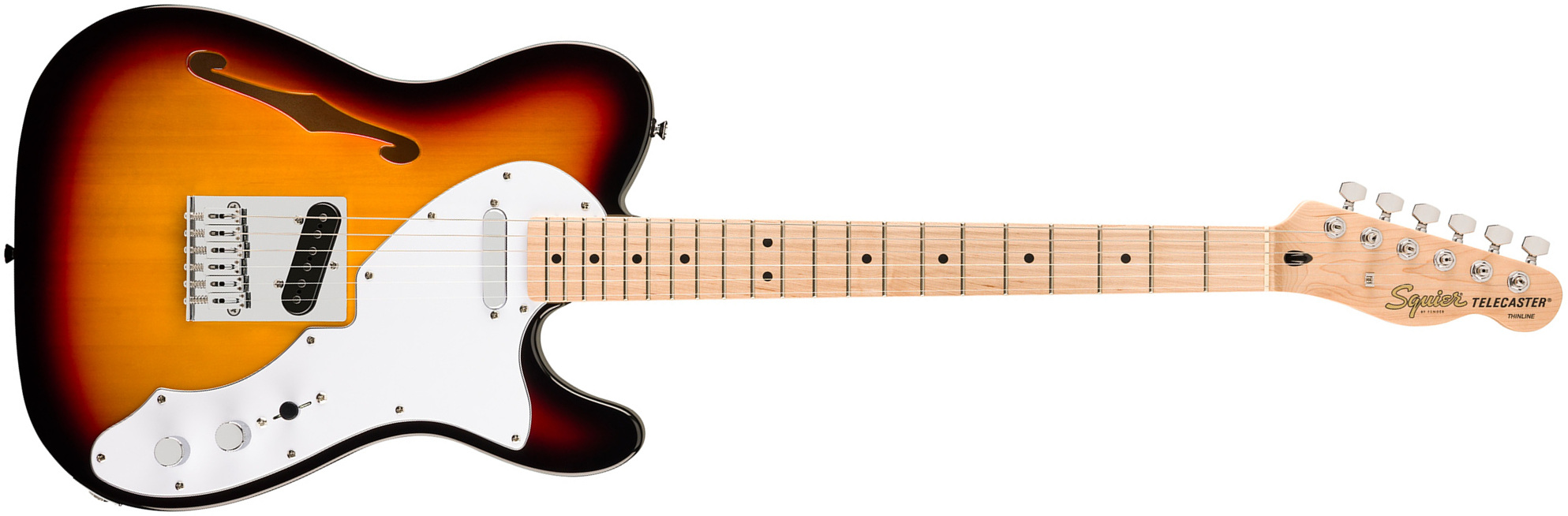 Squier Tele Thinline Affinity 2s Ht Mn - 3-color Sunburst - Semi-hollow electric guitar - Main picture