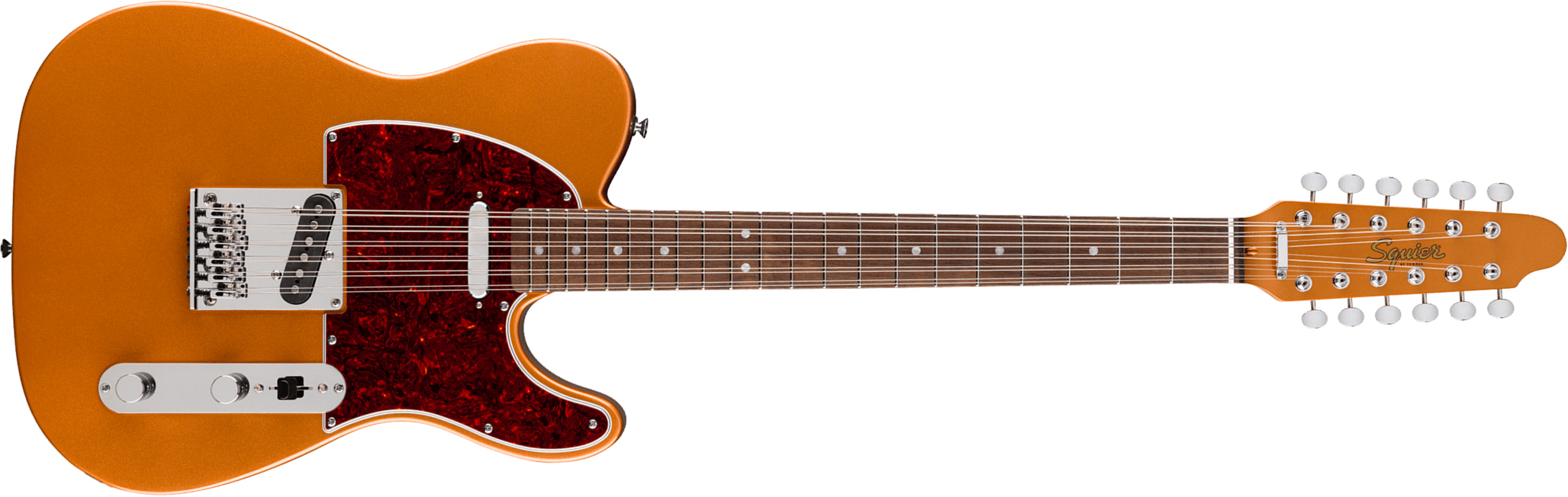 Squier Troy Van Leeuwen Tele Xii Paranormal Ind Signature 12c 2s Ht Lau - Copper Age - Signature electric guitar - Main picture