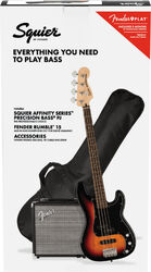 Electric bass set Squier Affinity Series Precision Bass PJ Pack - 3-color sunburst