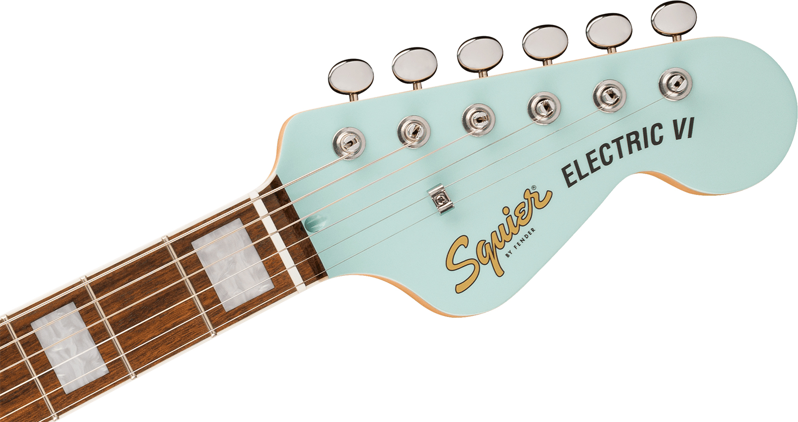Squier Electric Vi Paranormal Shsc 2s Trem Lau - Daphne Blue - Retro rock electric guitar - Variation 2