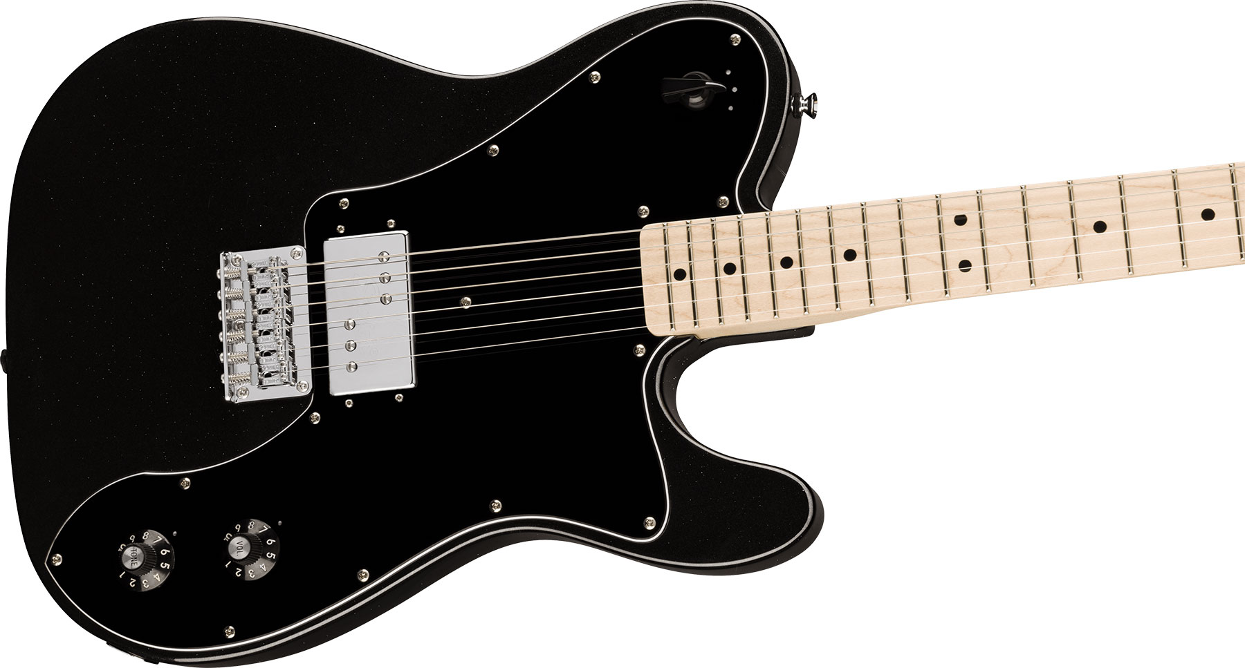 Squier Esquire Deluxe Paranormal 1h Ht Mn - Metallic Black - Str shape electric guitar - Variation 2