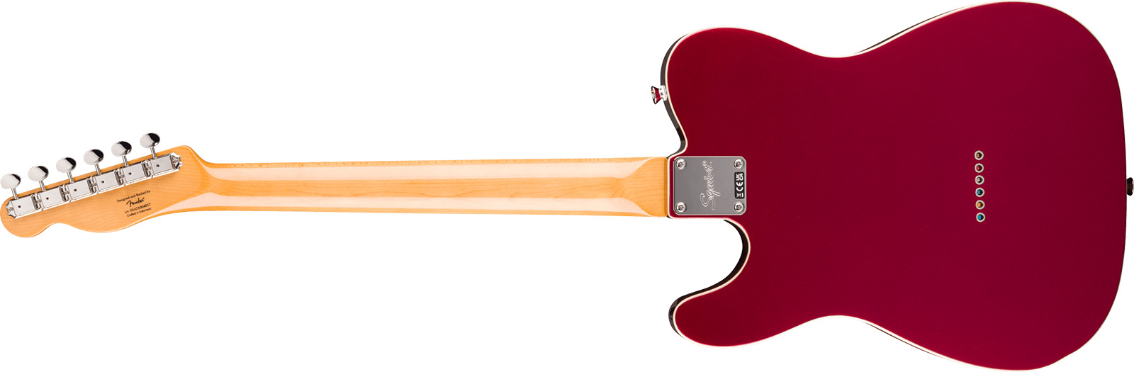 Squier Esquire / Tele Custom Classic Vibe 1s Ht Lau - Candy Apple Red - Tel shape electric guitar - Variation 1