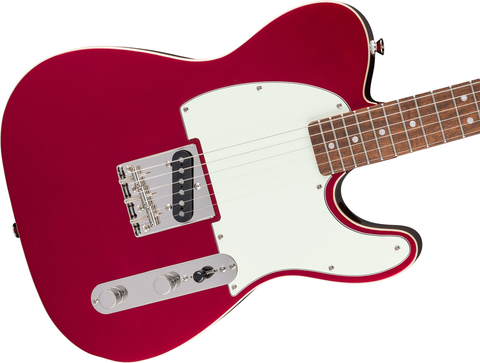 Squier Esquire / Tele Custom Classic Vibe 1s Ht Lau - Candy Apple Red - Tel shape electric guitar - Variation 2