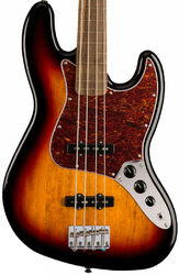 Solid body electric bass Squier Classic Vibe '60s Jazz Bass Fretless (LAU) - 3-color sunburst