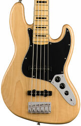 Solid body electric bass Squier Classic Vibe '70s Jazz Bass V (MN) - Natural