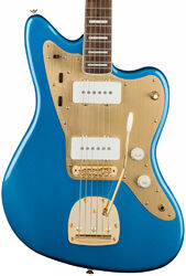 Retro rock electric guitar Squier 40th Anniversary Jazzmaster Gold Edition - Lake placid blue