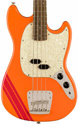 Solid body electric bass Squier FSR Classic Vibe '60s Competition Mustang Bass Ltd (LAU) - Capri orange