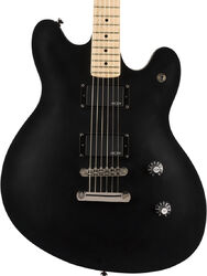 Retro rock electric guitar Squier Contemporary Active Starcaster - Flat black
