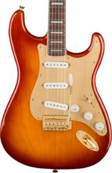 Str shape electric guitar Squier 40th Anniversary Stratocaster Gold Edition - Sienna sunburst