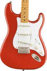 Str shape electric guitar Squier Classic Vibe '50s Stratocaster - Fiesta red