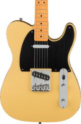 Tel shape electric guitar Squier 40th Anniversary Telecaster Vintage Edition - Satin vintage blonde