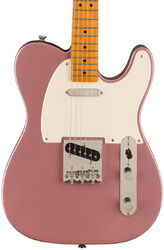 Tel shape electric guitar Squier FSR Classic Vibe '50s Telecaster, Parchment Pickguard - Burgundy mist