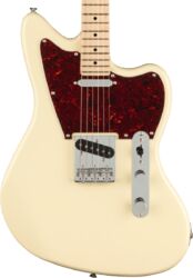 Retro rock electric guitar Squier Tele Offset Paranormal - Olympic white
