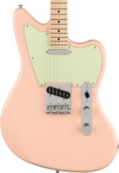 Retro rock electric guitar Squier Tele Offset Paranormal - Shell pink