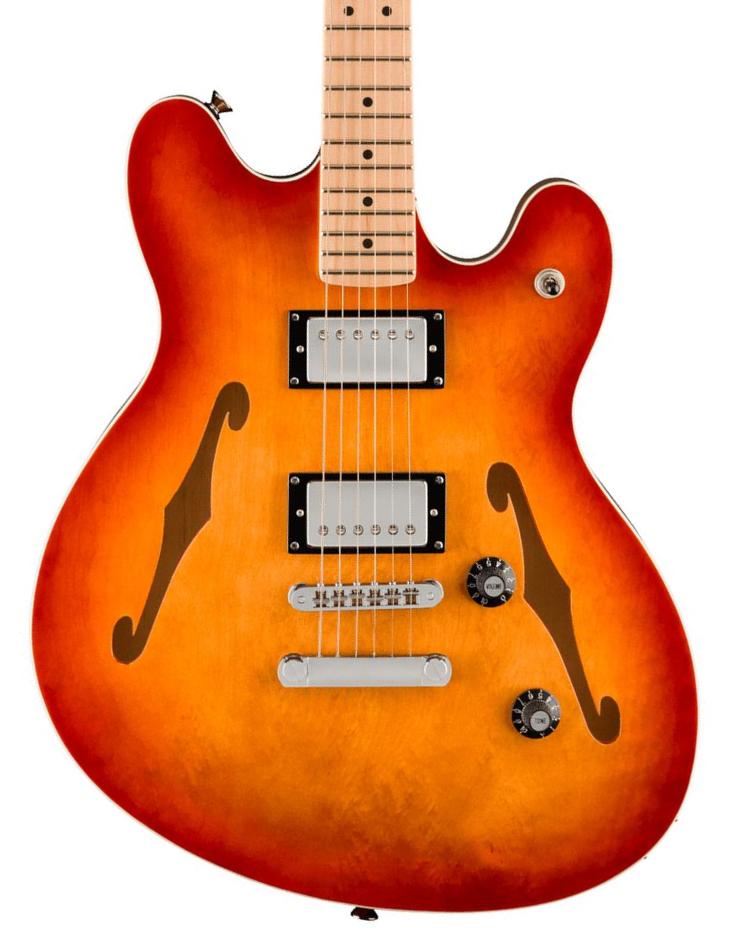 Retro rock electric guitar Squier Affinity Series Starcaster Deluxe - sienna sunburst