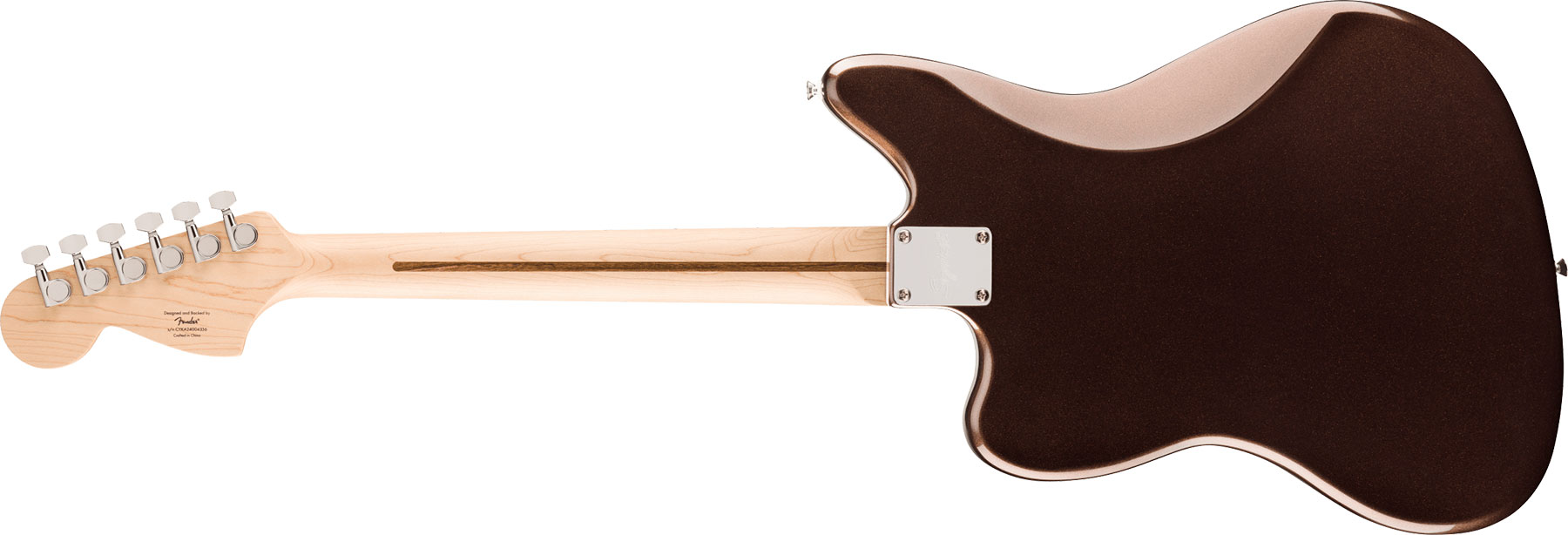 Squier Jaguar Affinity 2s Trem Lau - Mystic Metallic Brown - Retro rock electric guitar - Variation 1
