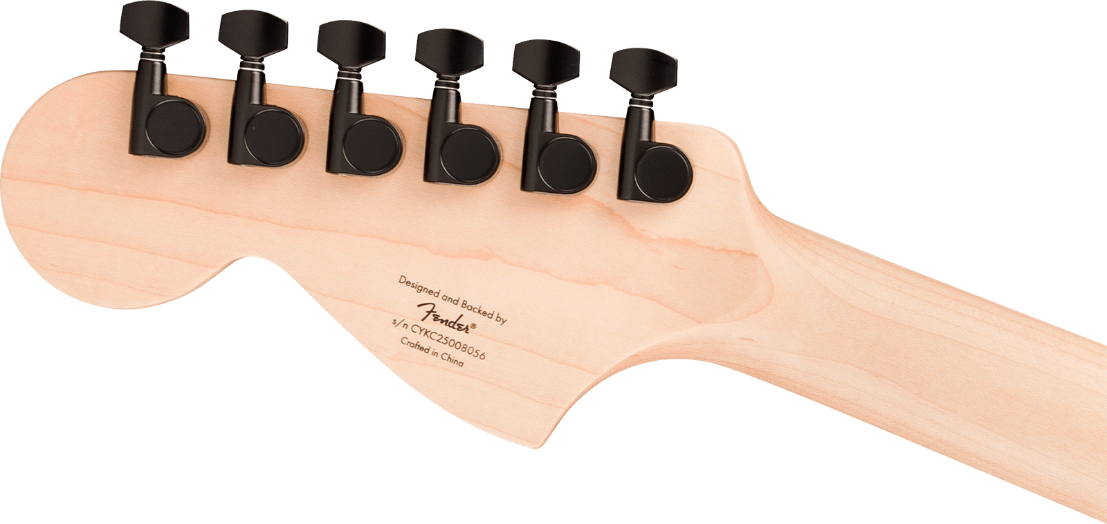 Squier Jaguar Affinity Fsr Shsc 2s Trem Lau - Metallic Black - Retro rock electric guitar - Variation 4