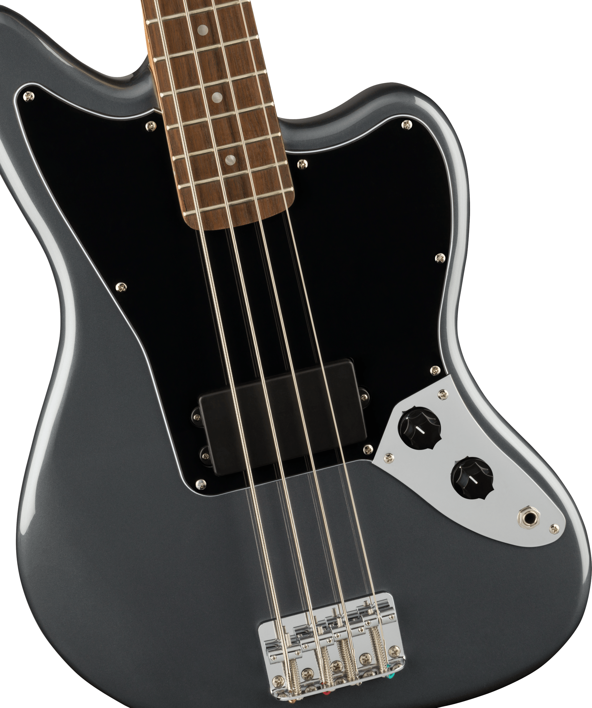 Squier Jaguar Bass Affinity 2021 Lau - Charcoal Frost Metallic - Solid body electric bass - Variation 2