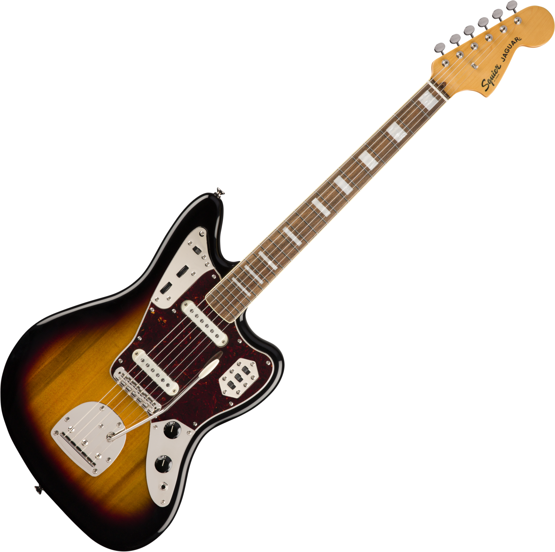 Squier Jaguar Classic Vibe 70s 2019 Lau - 3-color Sunburst - Retro rock electric guitar - Variation 5