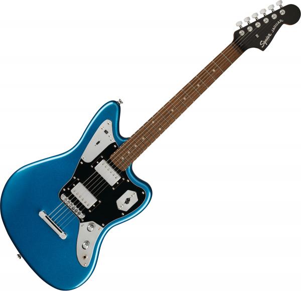 Solid body electric guitar Squier FSR Contemporary Jaguar HH ST Ltd - Lake placid blue