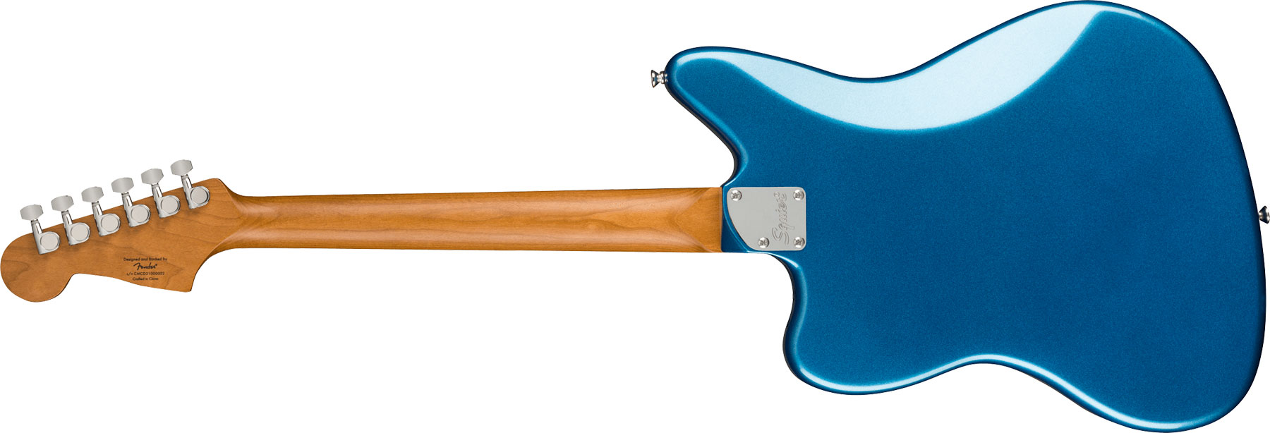 Squier Jaguar Contemporary Hh St Fsr Ltd Ht Lau - Lake Placid Blue - Retro rock electric guitar - Variation 1