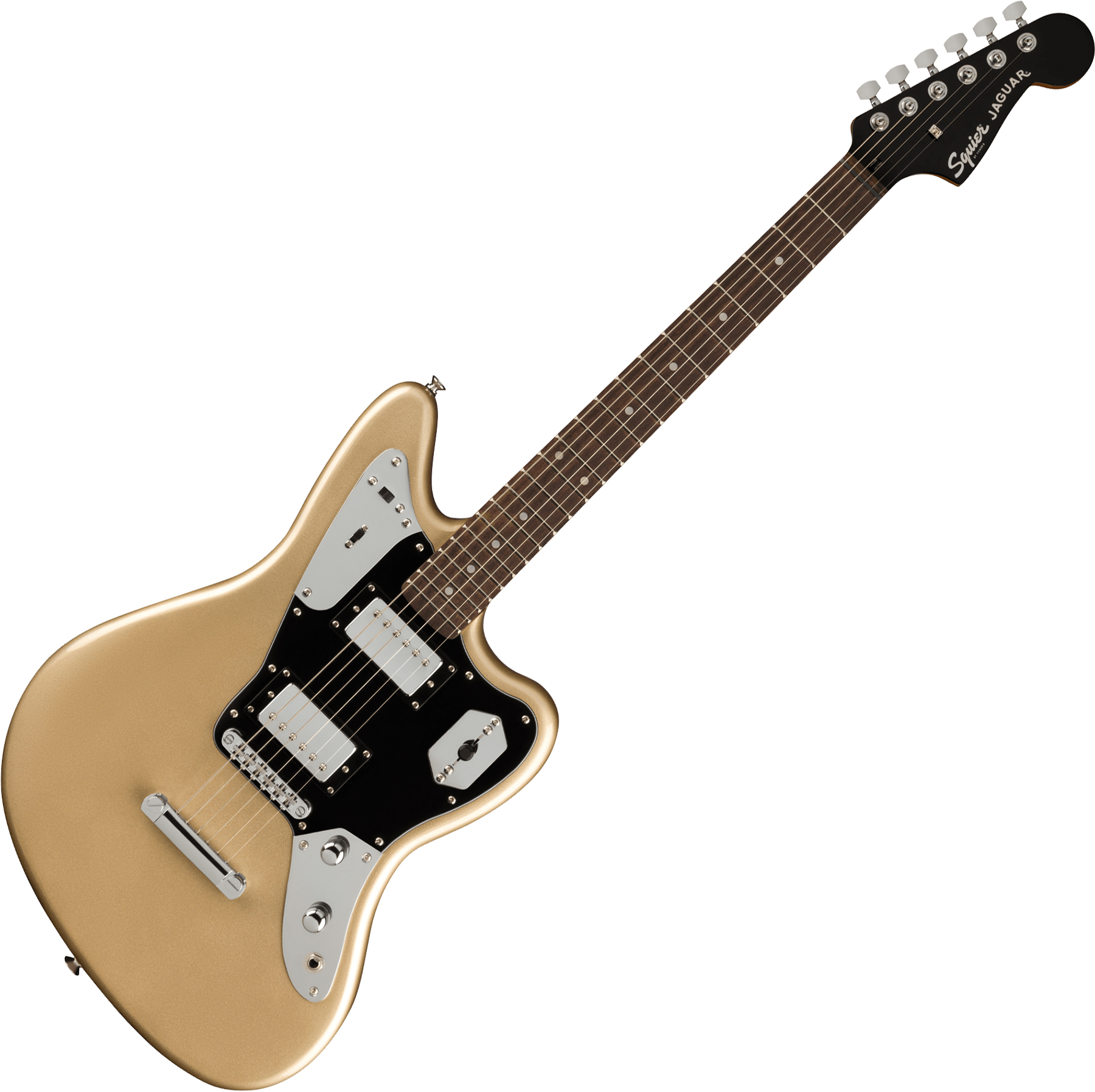 Squier Contemporary Jaguar HH ST (LAU) shoreline gold Solid body electric guitar yellow