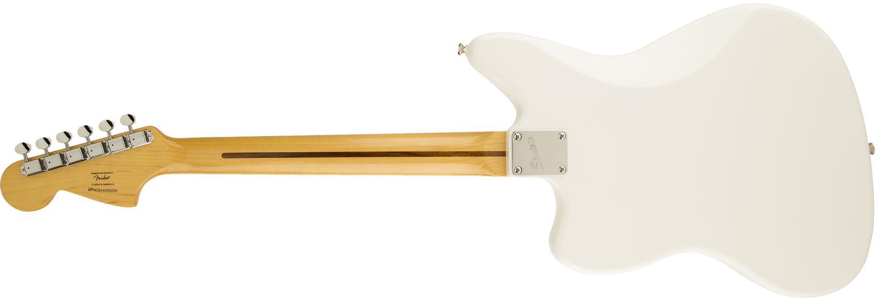Squier Jaguar Vintage Modified Ss Lau - Olympic White - Retro rock electric guitar - Variation 1