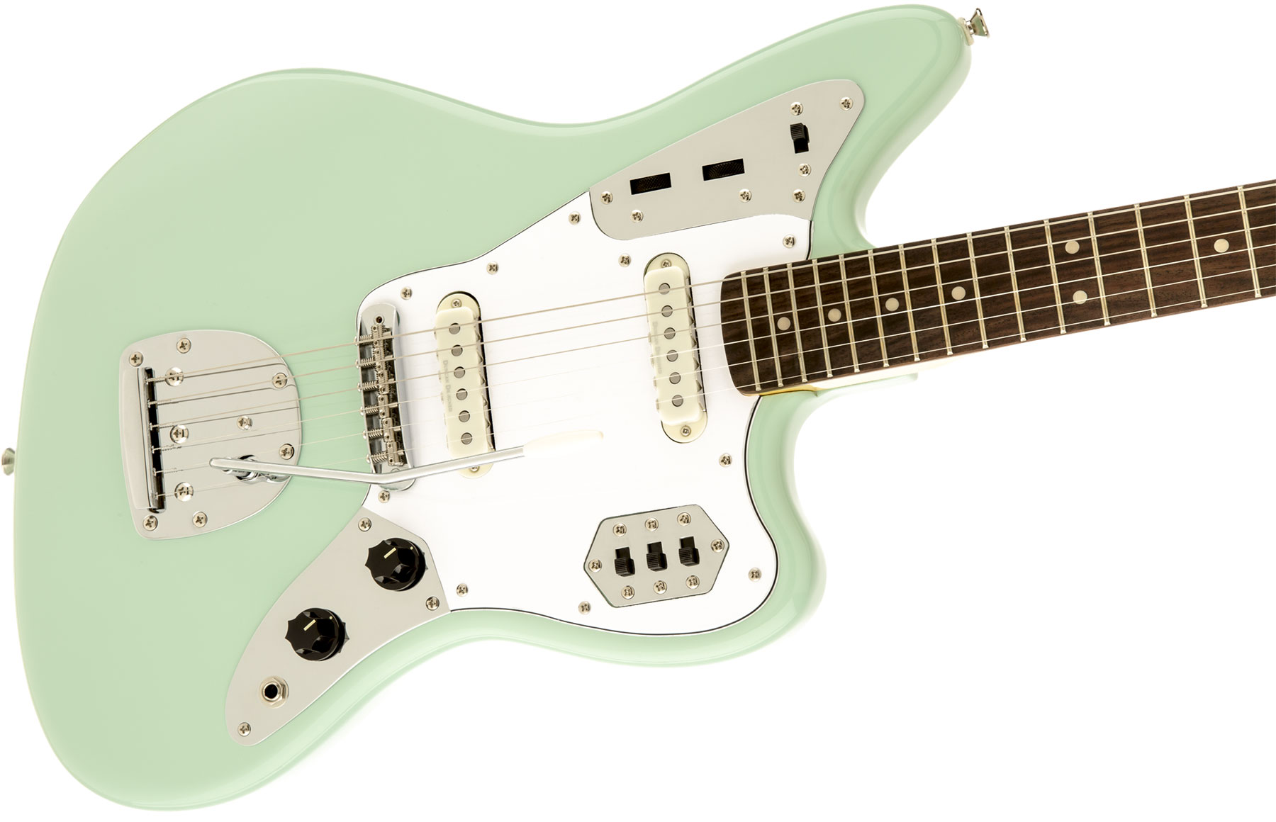 Squier Jaguar Vintage Modified Ss Lau - Surf Green - Str shape electric guitar - Variation 2