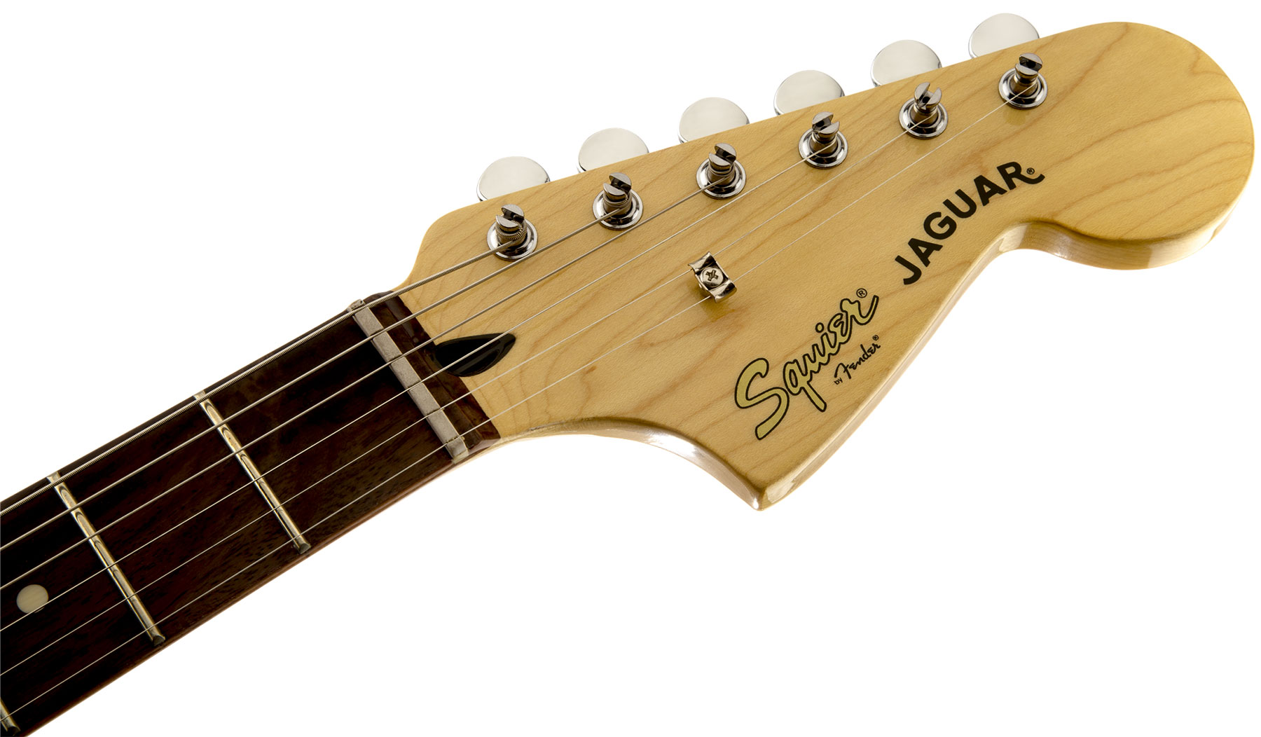 Squier Jaguar Vintage Modified Ss Lau - Olympic White - Retro rock electric guitar - Variation 3