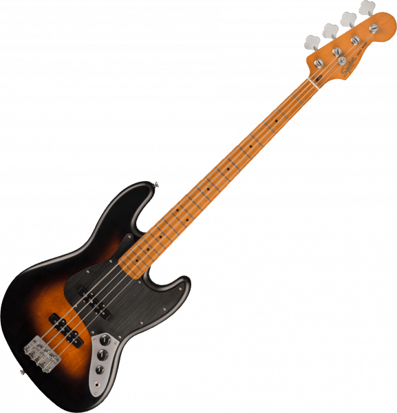 Solid body electric bass Squier Jazz Bass 40th Anniversary - Satin wide 2-color sunburst