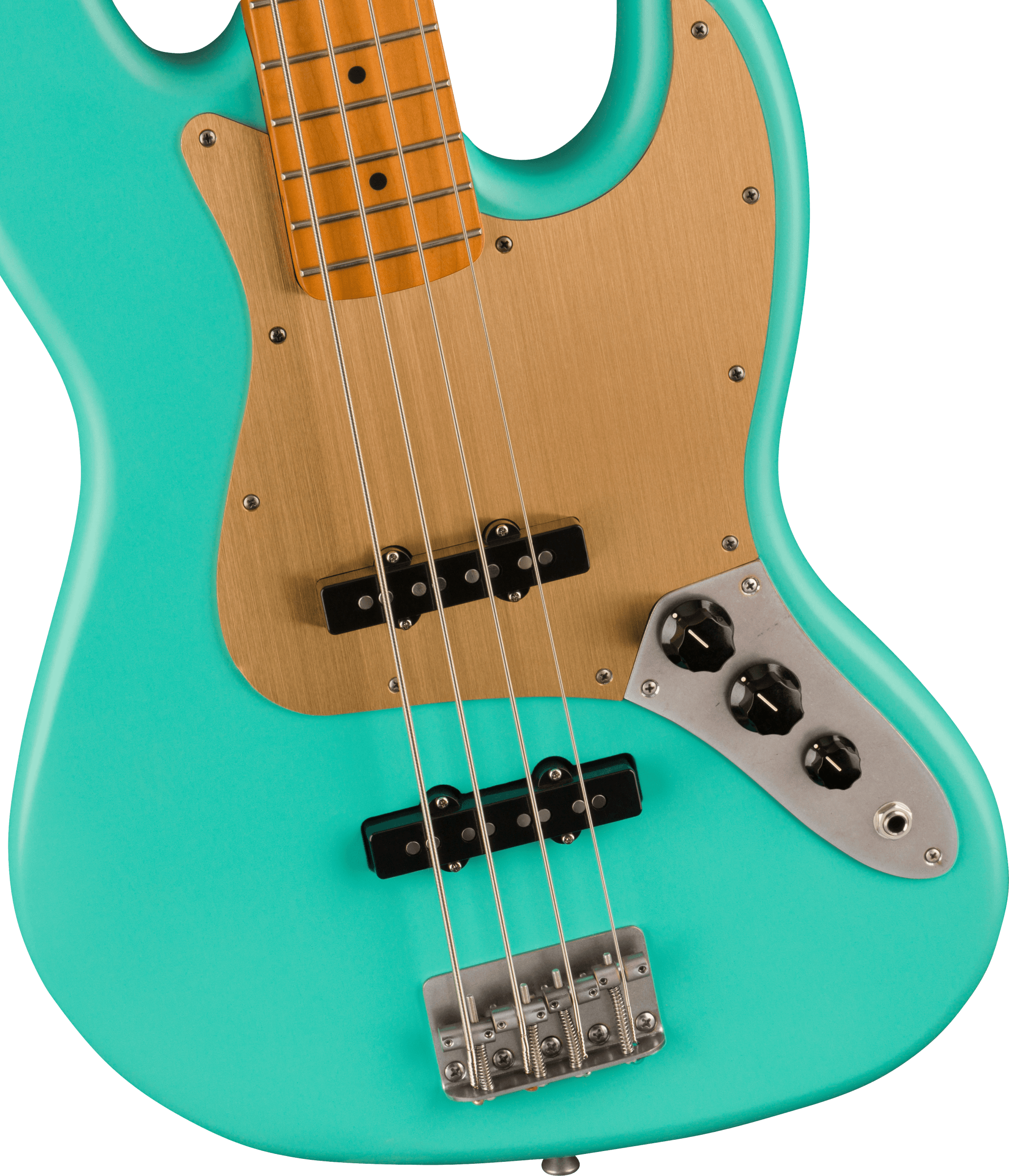 Squier Jazz Bass 40th Anniversary Gold Edition Mn - Satin Seafoam Green - Solid body electric bass - Variation 2