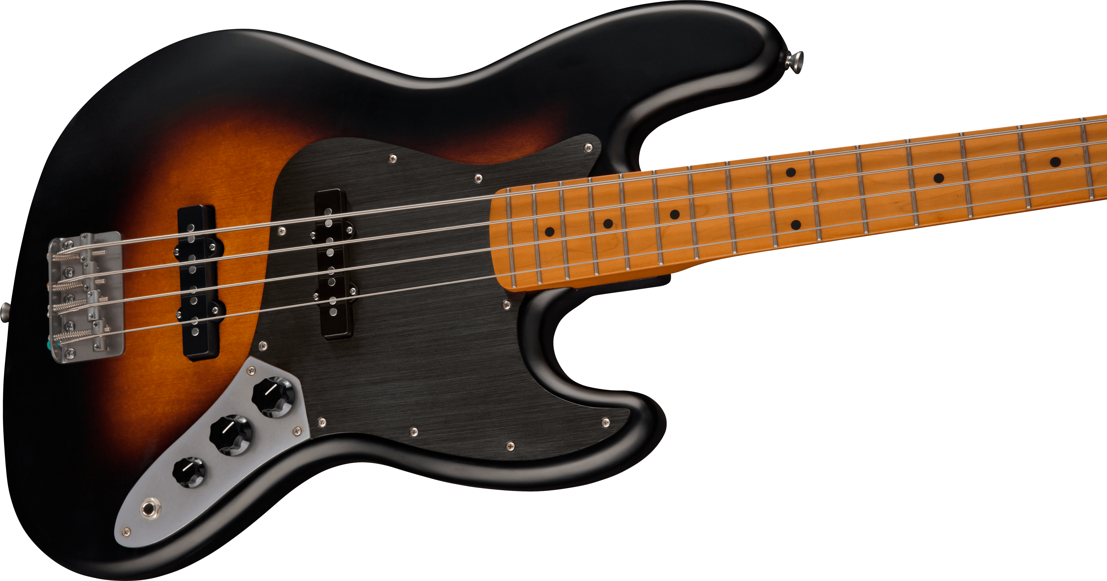 Squier Jazz Bass 40th Anniversary Gold Edition Mn - Satin Wide 2-color Sunburst - Solid body electric bass - Variation 3