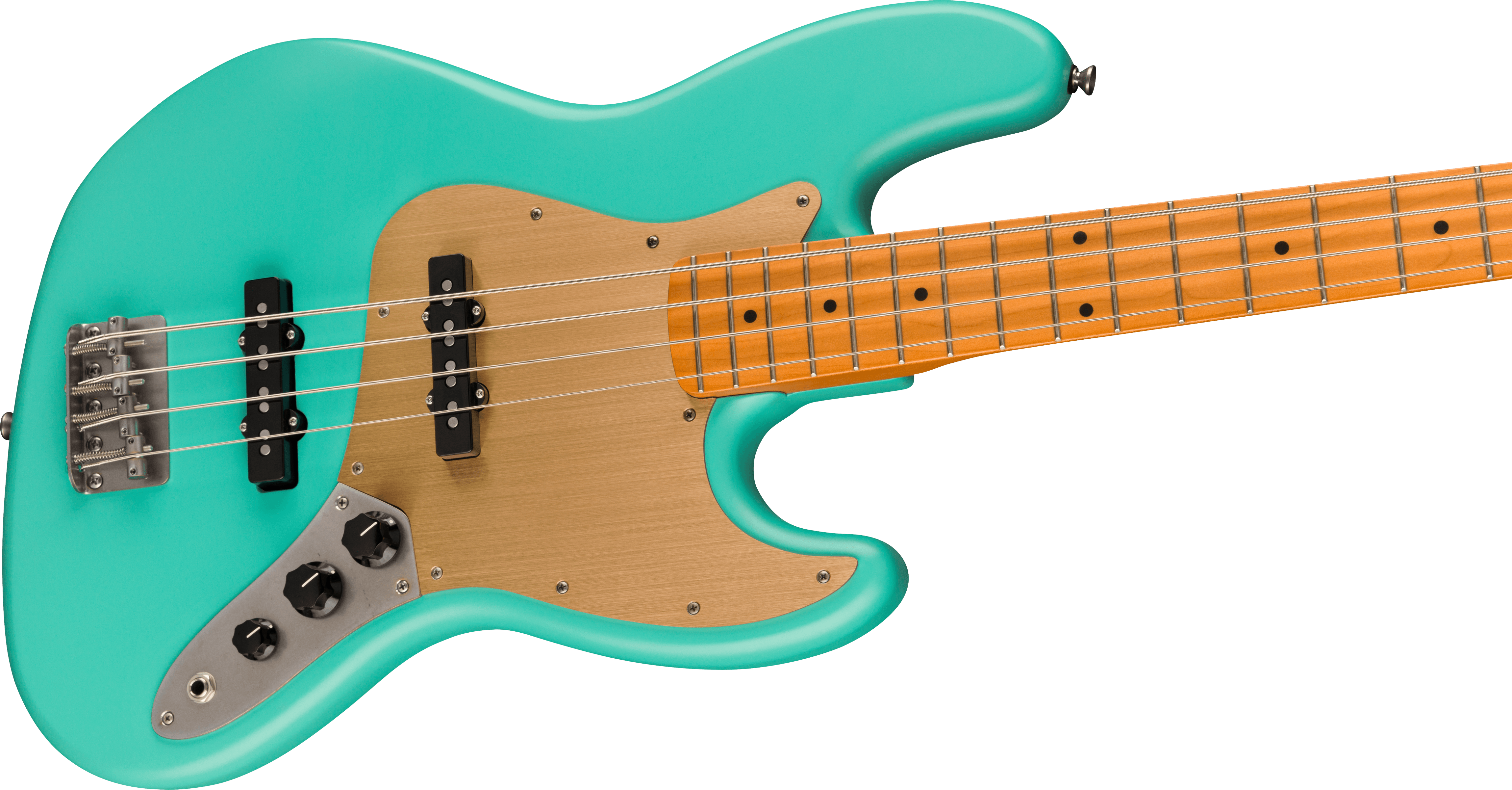 Squier Jazz Bass 40th Anniversary Gold Edition Mn - Satin Seafoam Green - Solid body electric bass - Variation 3