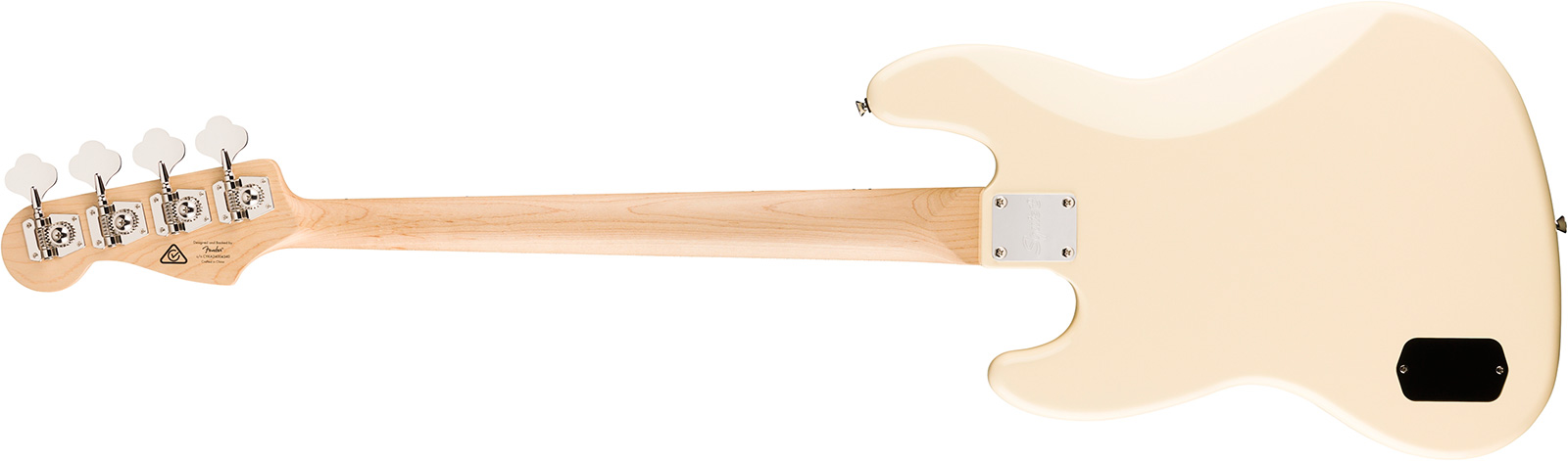 Squier Jazz Bass Active Affinity Mn - Olympic White - Solid body electric bass - Variation 1